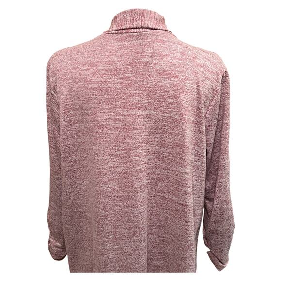 Bobeau Open Front 3/4 Sleeve Mauve Sweater Size 2X - Picture 6 of 8